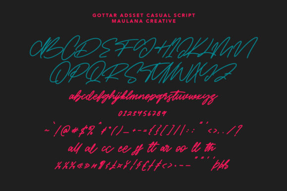 Gottar Adsset Font PNG with transparent background - Preview 5