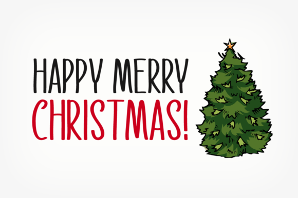 Our Santa Font PNG with transparent background - Preview 2
