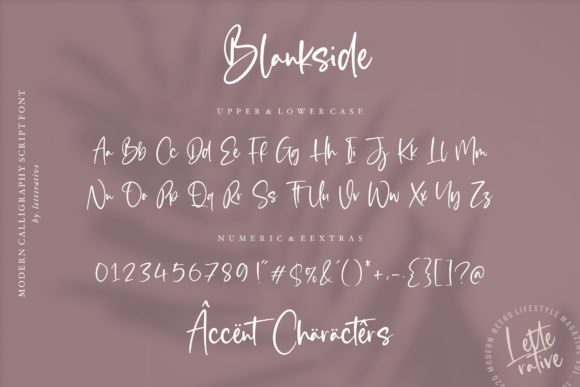 Blankside Font - Preview 5