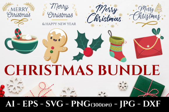 Christmas Bundles Svg Sublimation Design Graphics