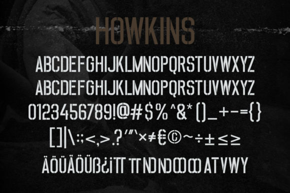 Howkins Font PNG with transparent background - Preview 2