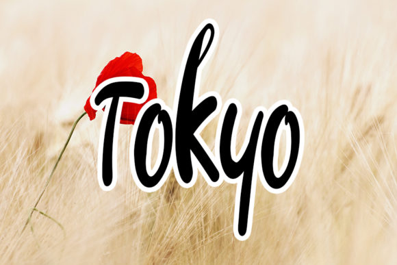 Japan Tour Font PNG with transparent background - Preview 1