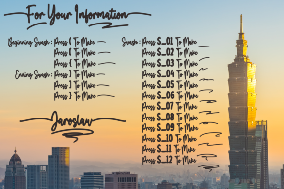 Jaroslaw Font PNG with transparent background - Preview 1