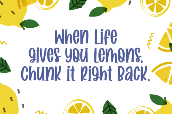 Lemon Dreams Font PNG with transparent background - Preview 2
