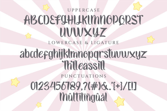 Millea Qessia Font PNG with transparent background - Preview 3