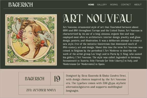 Bagerich Font - Preview 5