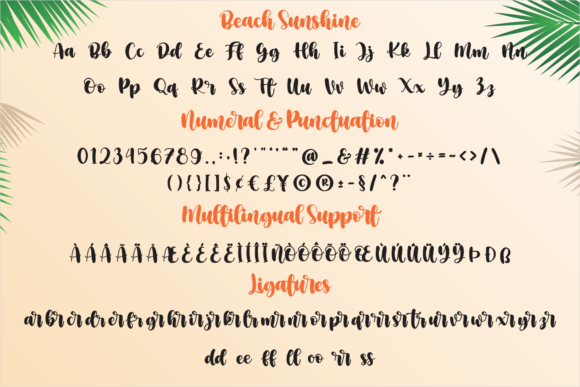 Beach Sunshine Font - Preview 5