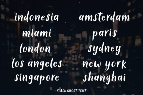 Black Ghost Font - Preview 1