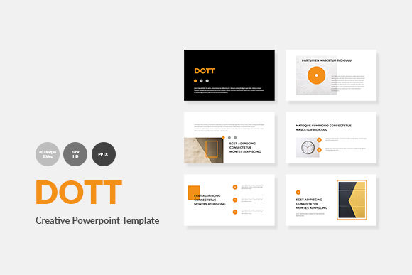 Preview of DOTT - Creative Powerpoint Template PowerPoint template