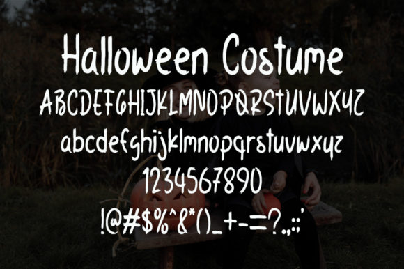 Halloween Costume Font PNG with transparent background - Preview 4