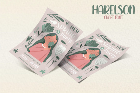 Harelson Craft Font PNG with transparent background - Preview 4