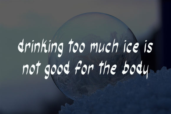 Ice Ball Font - Preview 2