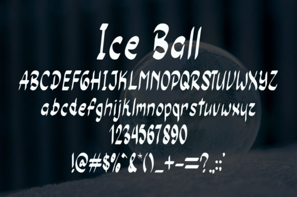Ice Ball Font - Preview 4