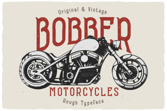 Bobber Motorcycles Font - Preview 2