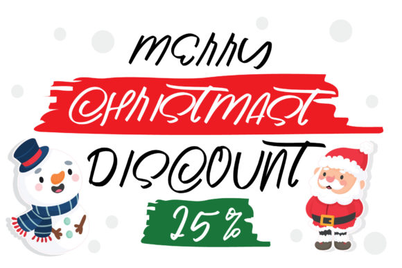 Christmas Santa Claus Font PNG with transparent background - Preview 3