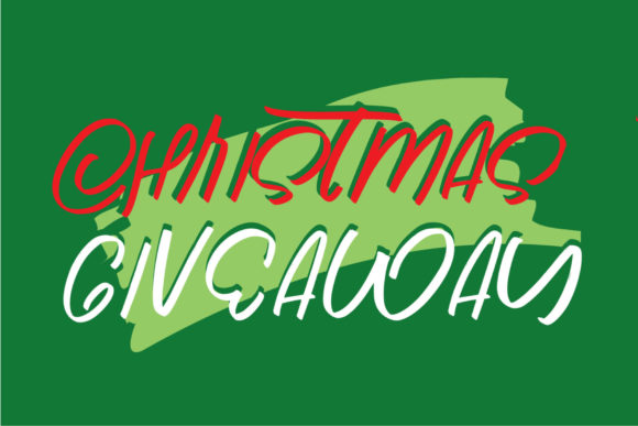Christmas Santa Claus Font PNG with transparent background - Preview 1
