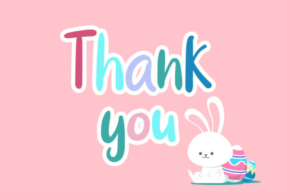 Daily Rabbit Font PNG with transparent background - Preview 6