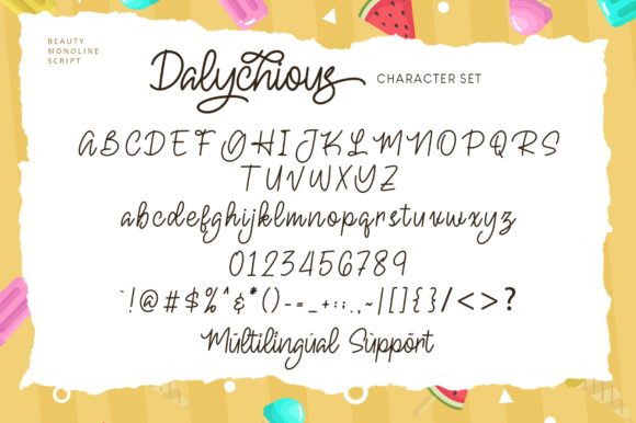 Dalychious Font - Preview 6