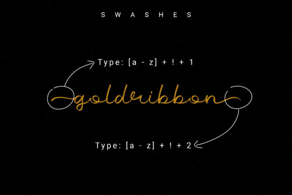 Gold Ribbon Font - Preview 5