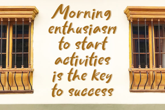Good Morning Font - Preview 1