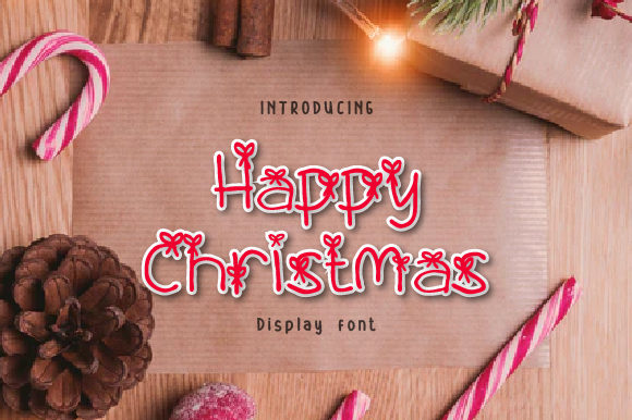 Happy Christmas Font - Preview 1