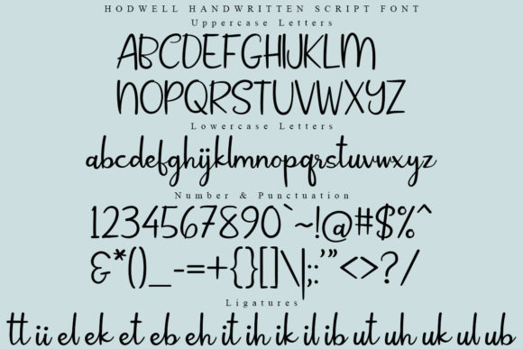 Hodwells Font - Preview 5