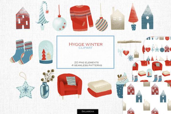 Hygge Winter Clipart Graphics