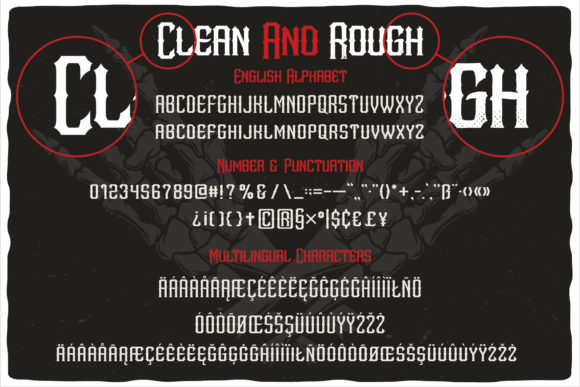 Metal Core Font PNG with transparent background - Preview 1