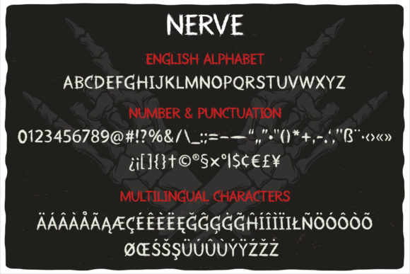 Metal Core Font PNG with transparent background - Preview 2