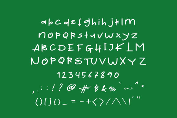 Santa Love Font PNG with transparent background - Preview 1