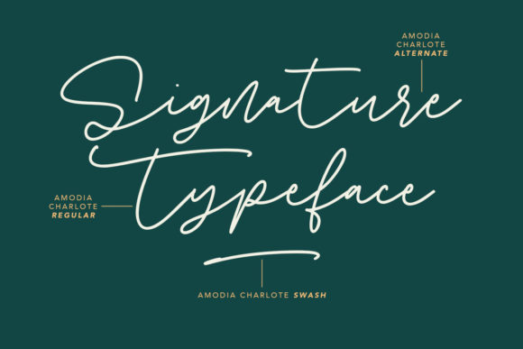 Amodia Charlote Font - Preview 1