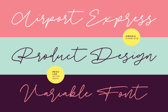 Amodia Charlote Font - Preview 3