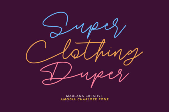 Amodia Charlote Font - Preview 4