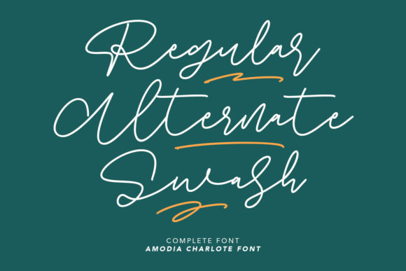 Amodia Charlote Font - Preview 5