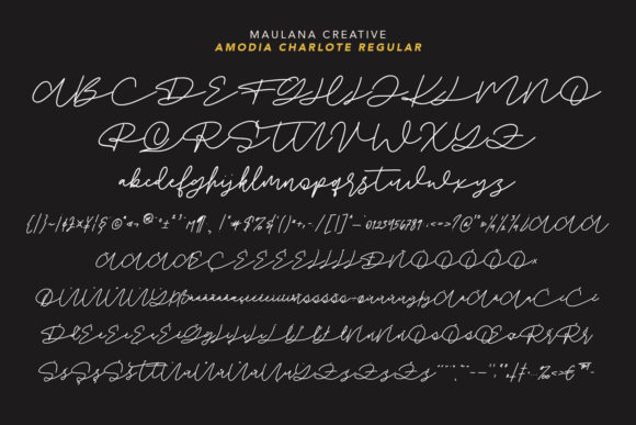 Amodia Charlote Font - Preview 6