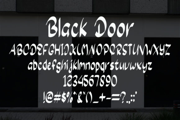 Black Door Font - Preview 4