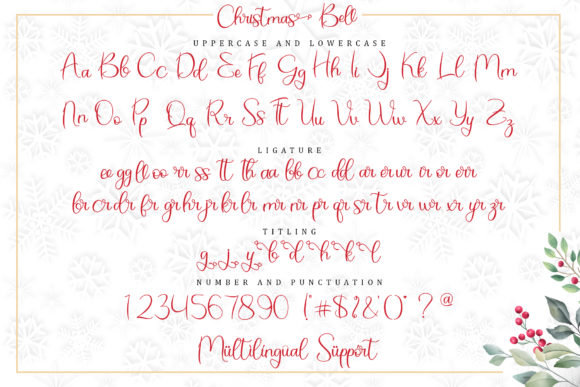 Christmas Bell Font - Preview 6