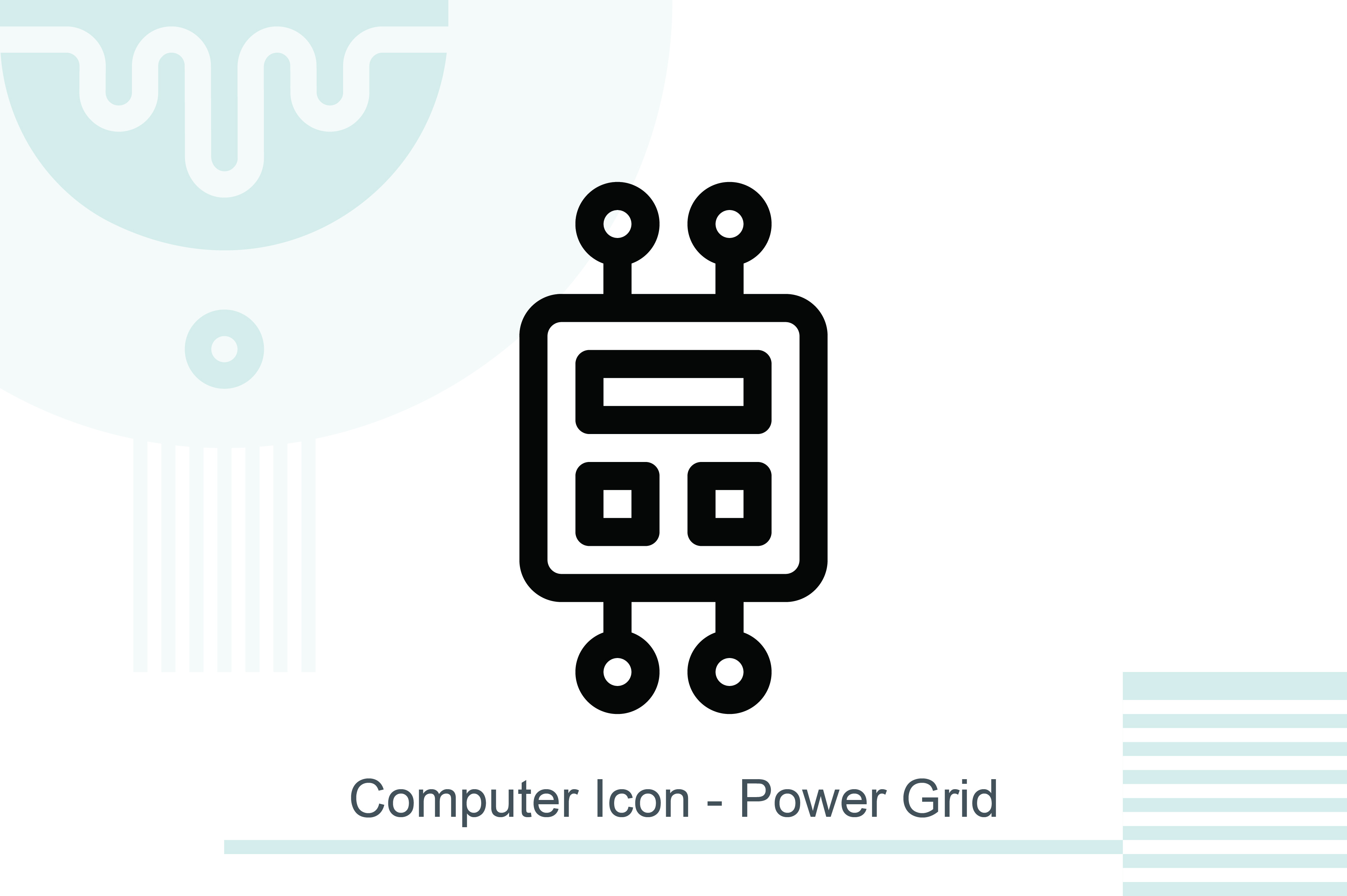 Computer Icon - Power Grid Graphic by MelindAgency · Creative Fabrica