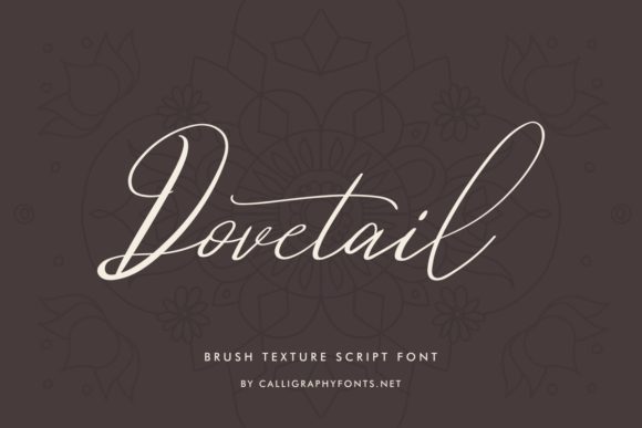 Dovetail Font PNG with transparent background - Preview 1