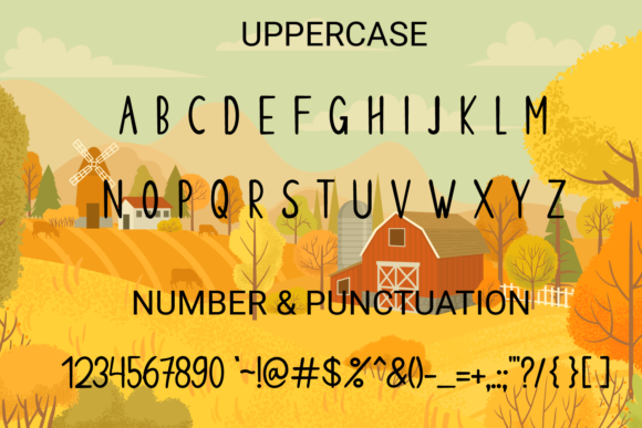 Farm Dream Font PNG with transparent background - Preview 4