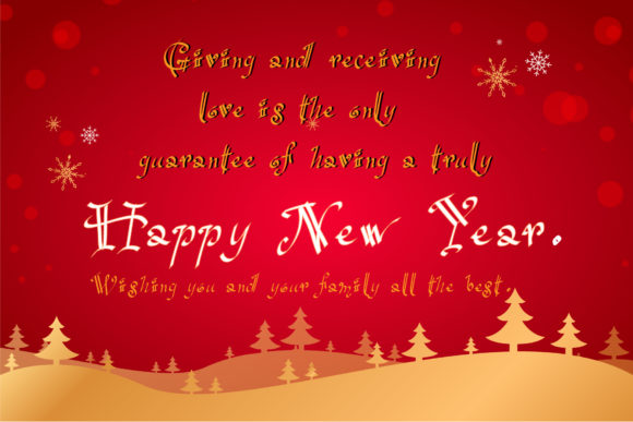 Happy New Year Font - Preview 3
