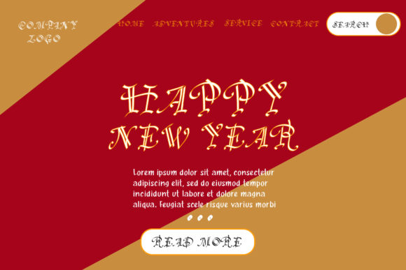 Happy New Year Font - Preview 4