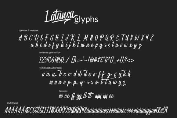 Latansa Font font preview - 1
