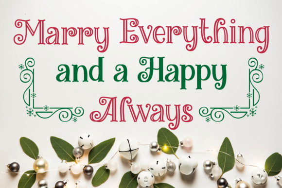 Miracles Christmas Font PNG with transparent background - Preview 1