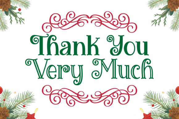 Miracles Christmas Font PNG with transparent background - Preview 4
