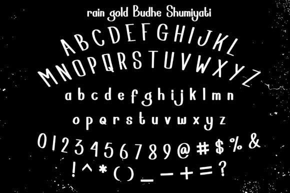 Raingold Budhe Shumiyati Font PNG with transparent background - Preview 4