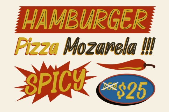 Retrosey Font PNG with transparent background - Preview 2