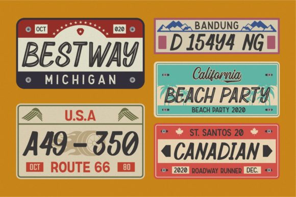 Retrosey Font PNG with transparent background - Preview 3
