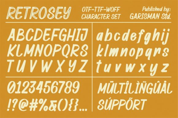 Retrosey Font PNG with transparent background - Preview 6