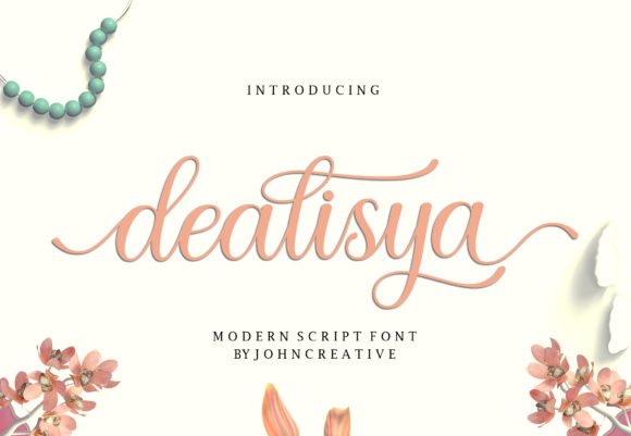 Dealisya Font Scritti a Mano Font Di Stellar Studio
